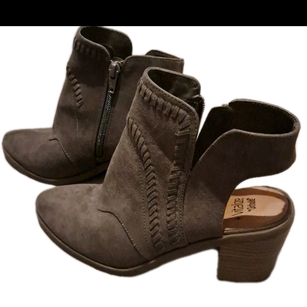 Sonoma Taupe Ankle Booties